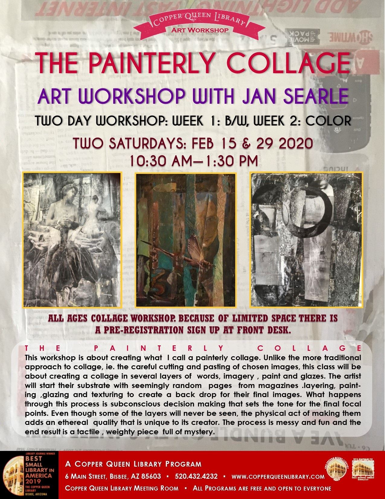 JAN SEARLE COLLAGE WORKSHOP