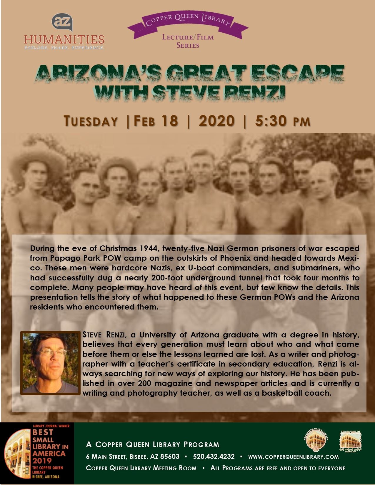 AZ HUM STEVE RENZI AZ GREAT ESCAPE