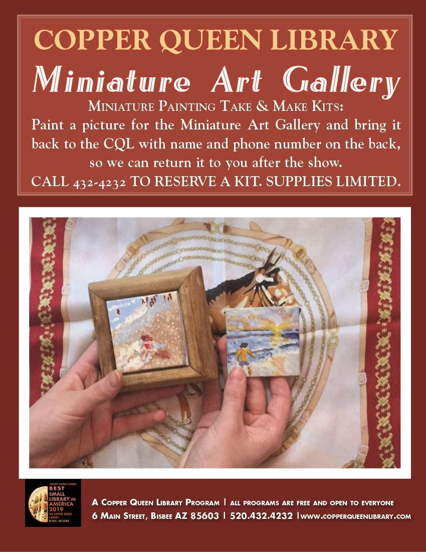 MINIATURE ART GALLERY TAKE AND MAKE MARCH 2021