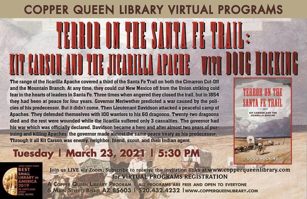 CQL DOUG HOCKING TERROR ON SANTE FE TRAIL 3-23-2021 POSTER 17 X 11