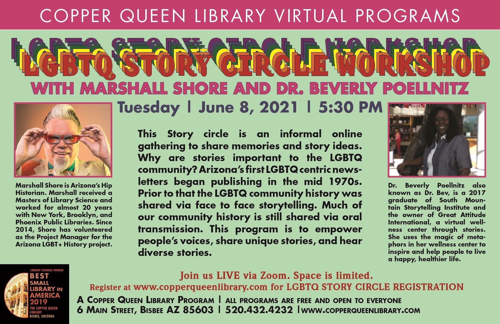 Marshall Shore LGBT Circle Workshop 2021