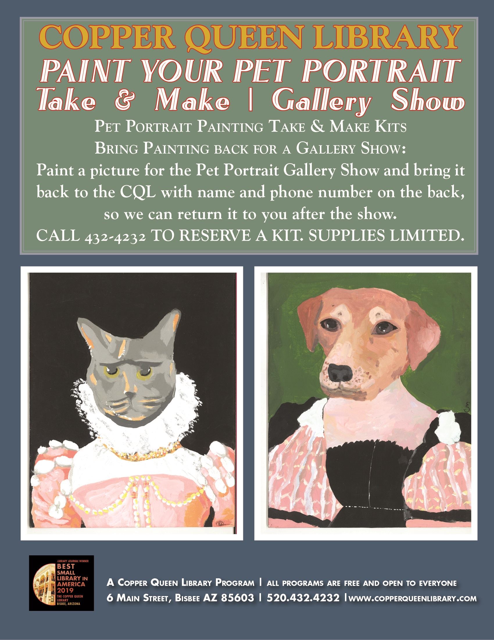 PET PORTRAIT TAKE AND MAKE 2021