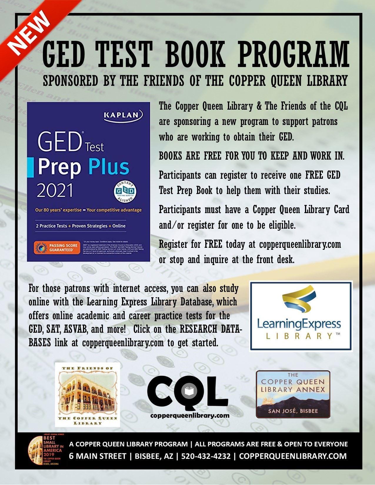 GED Book Program Flyer