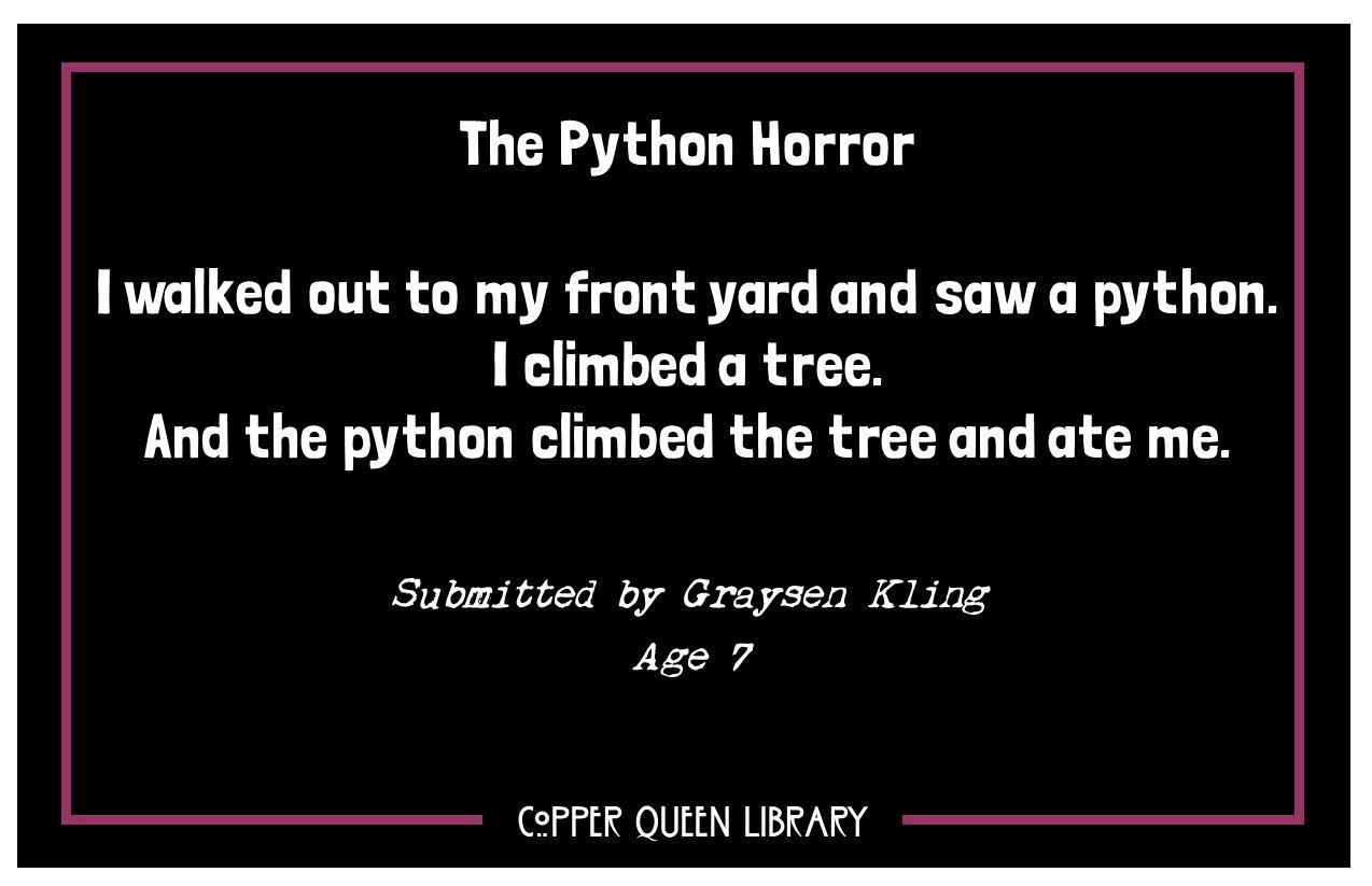 3-Sentence Horror Graysen