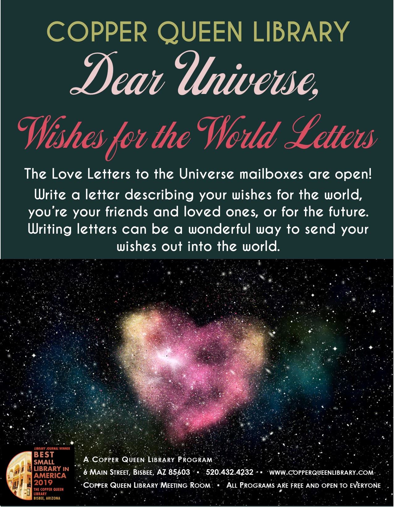 Dear Universe Letters Poster