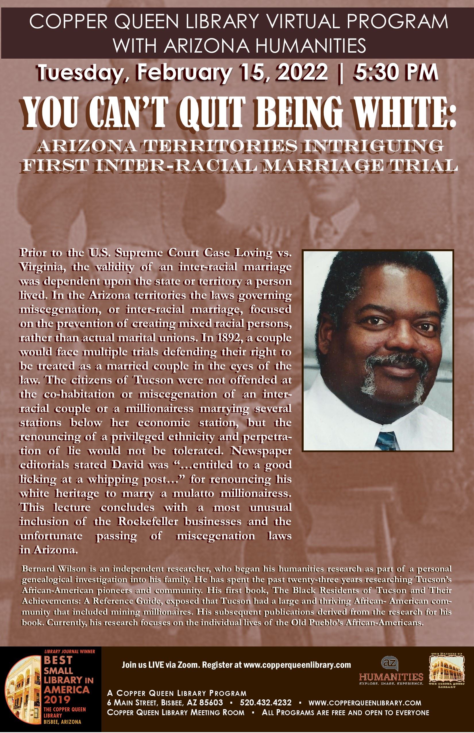 CQL VIRTUAL PROGRAM BERNARD WILSON AZ HUMA