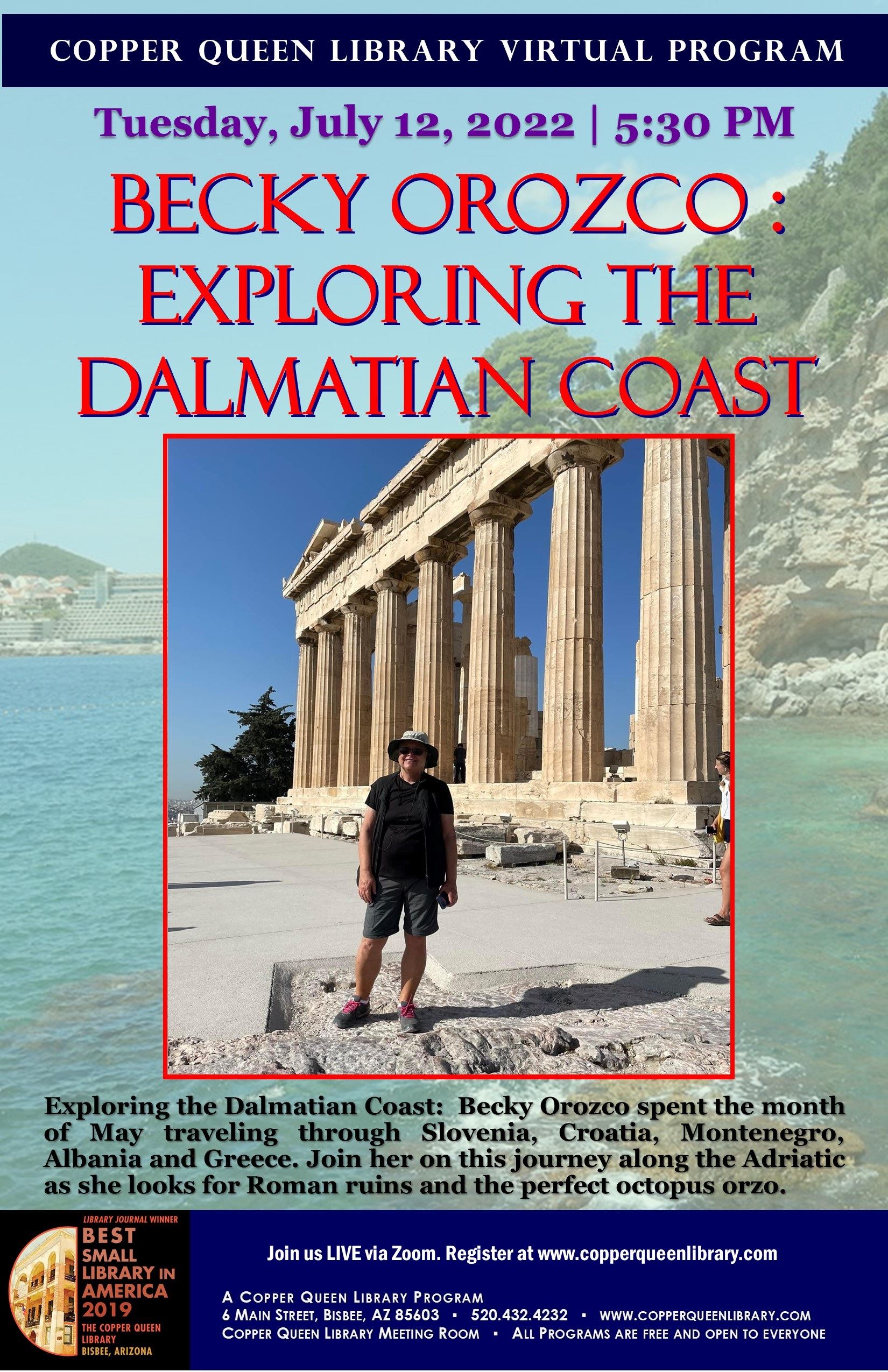 CQL VIRTUAL PROGRAMS DALMATION COAST BECKY OROZCO 7.12.2022 11 X 17