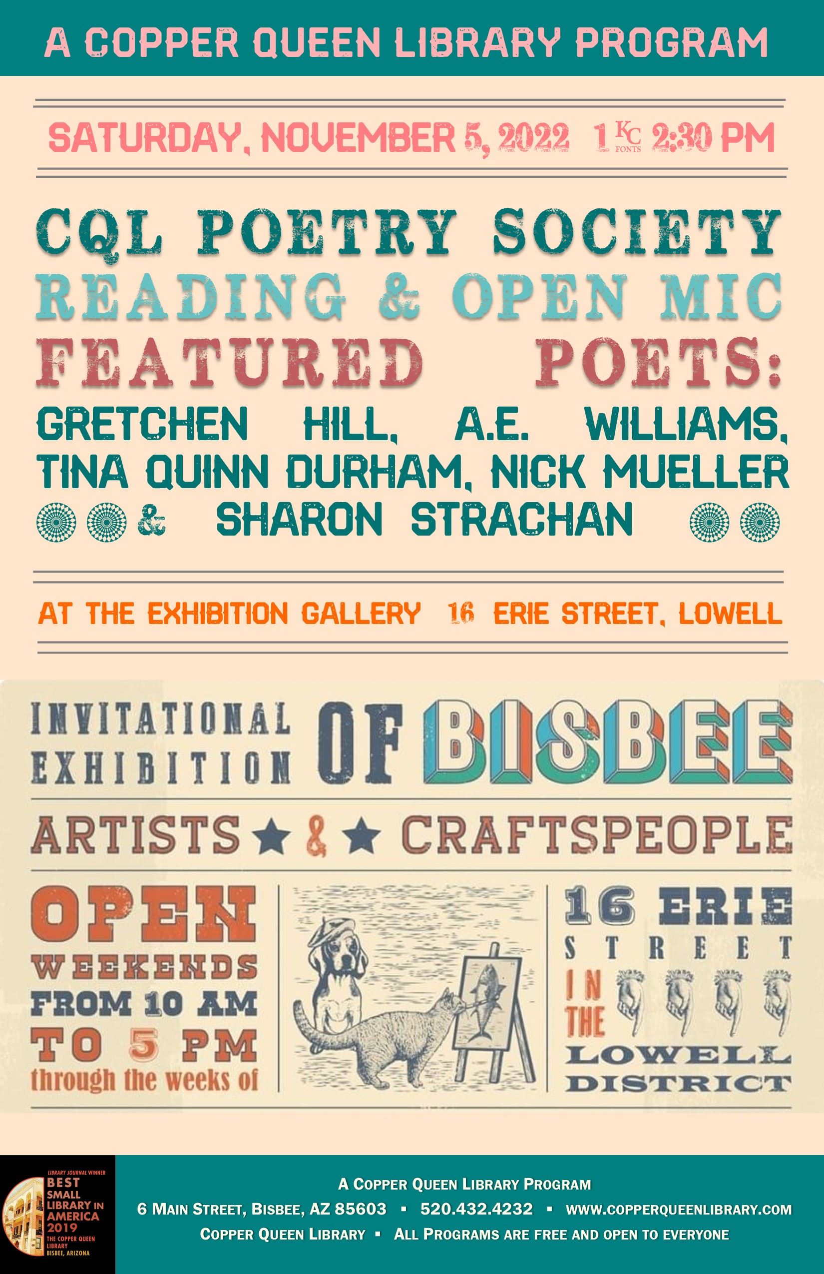 CQL ART FESTIVAL POTREY READING 11.5.2022