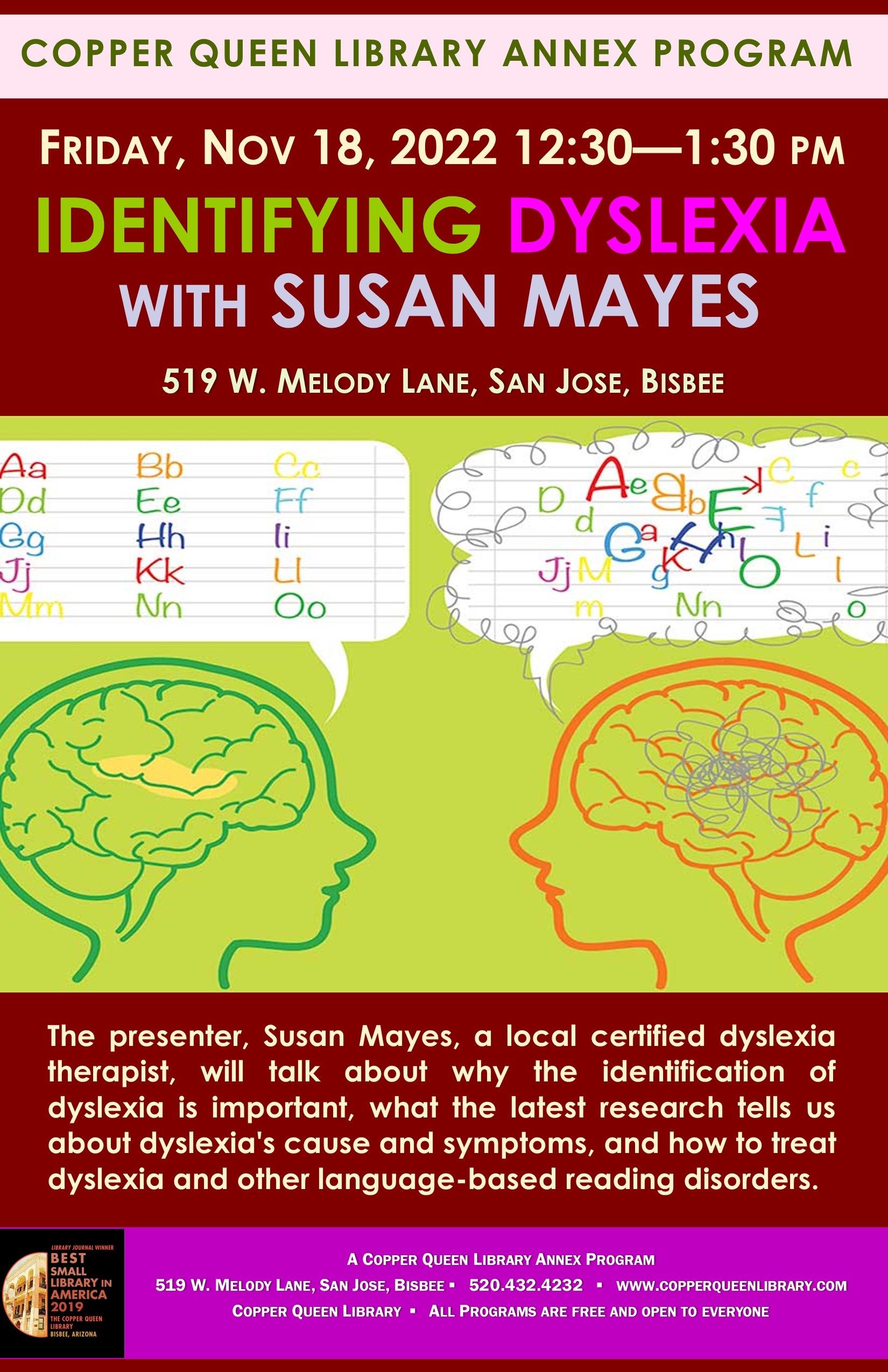 CQL ANNEX SUSAN MAYES DYSLEXIA 11.18.202