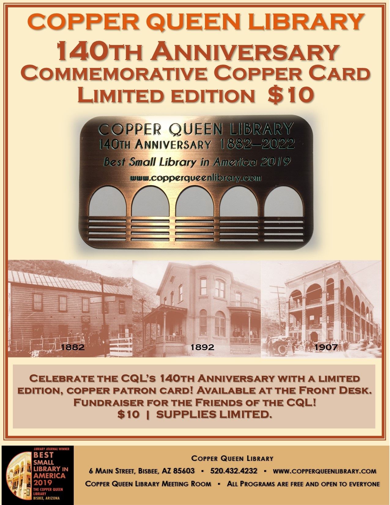 CQLCOPPER PATRON CARD SALE 2022 POSTER REV(1)