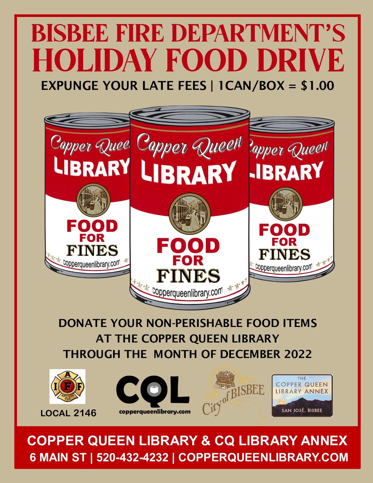 Food for Fines Poster 2022
