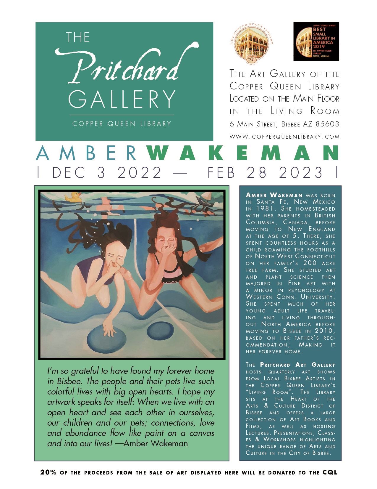 PRITCHARD GALLERY AMBER WAKEMAN DEC 2022