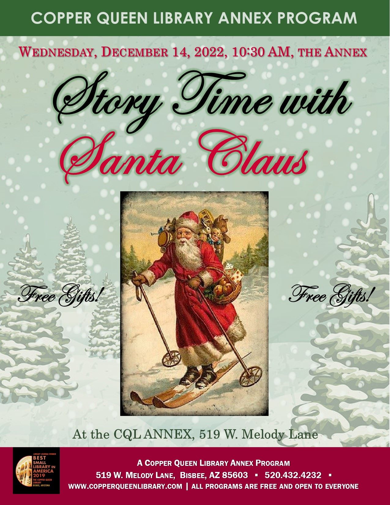 CQL ANNEX CQL ANNEX SANTA STORY TIME. 12.14.2022