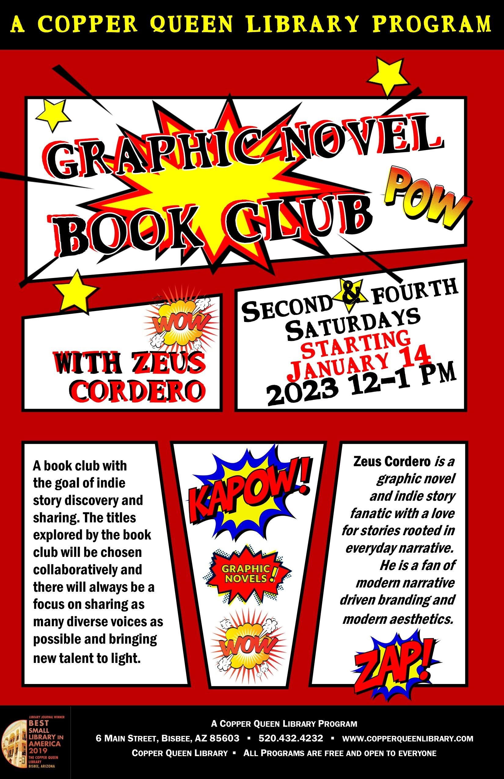CQL GRAPHIC NOVEL BOOK CLUB ZEUS JAN 2023