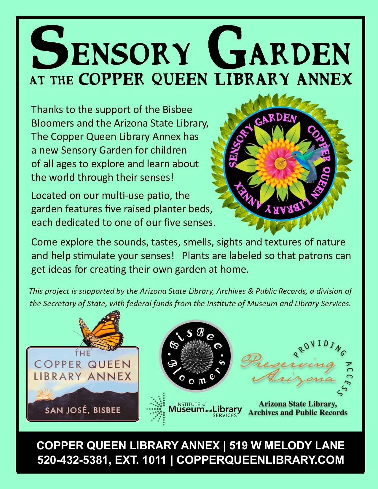 Sensory Garden Poster 2023